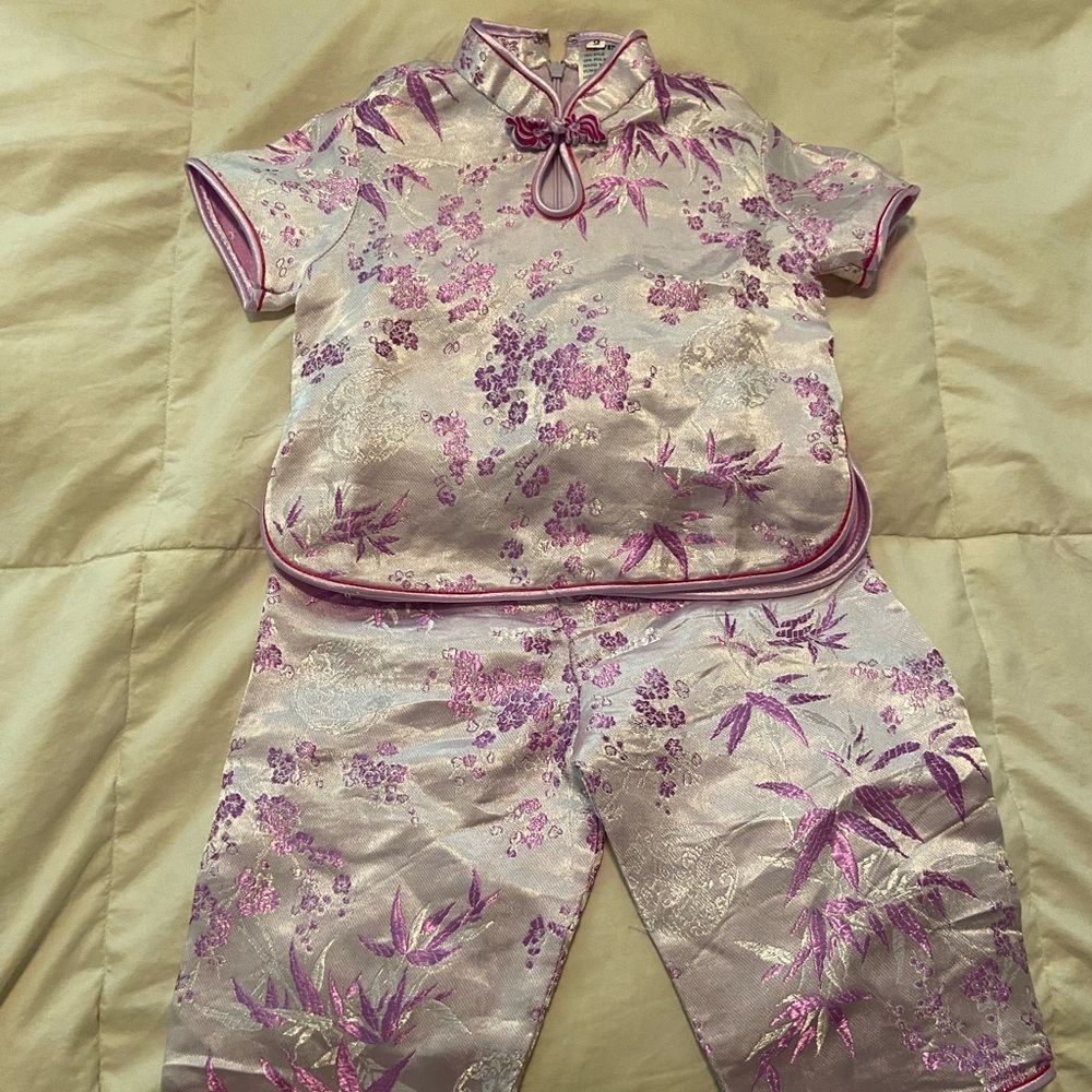 Silk Chinese pajama set